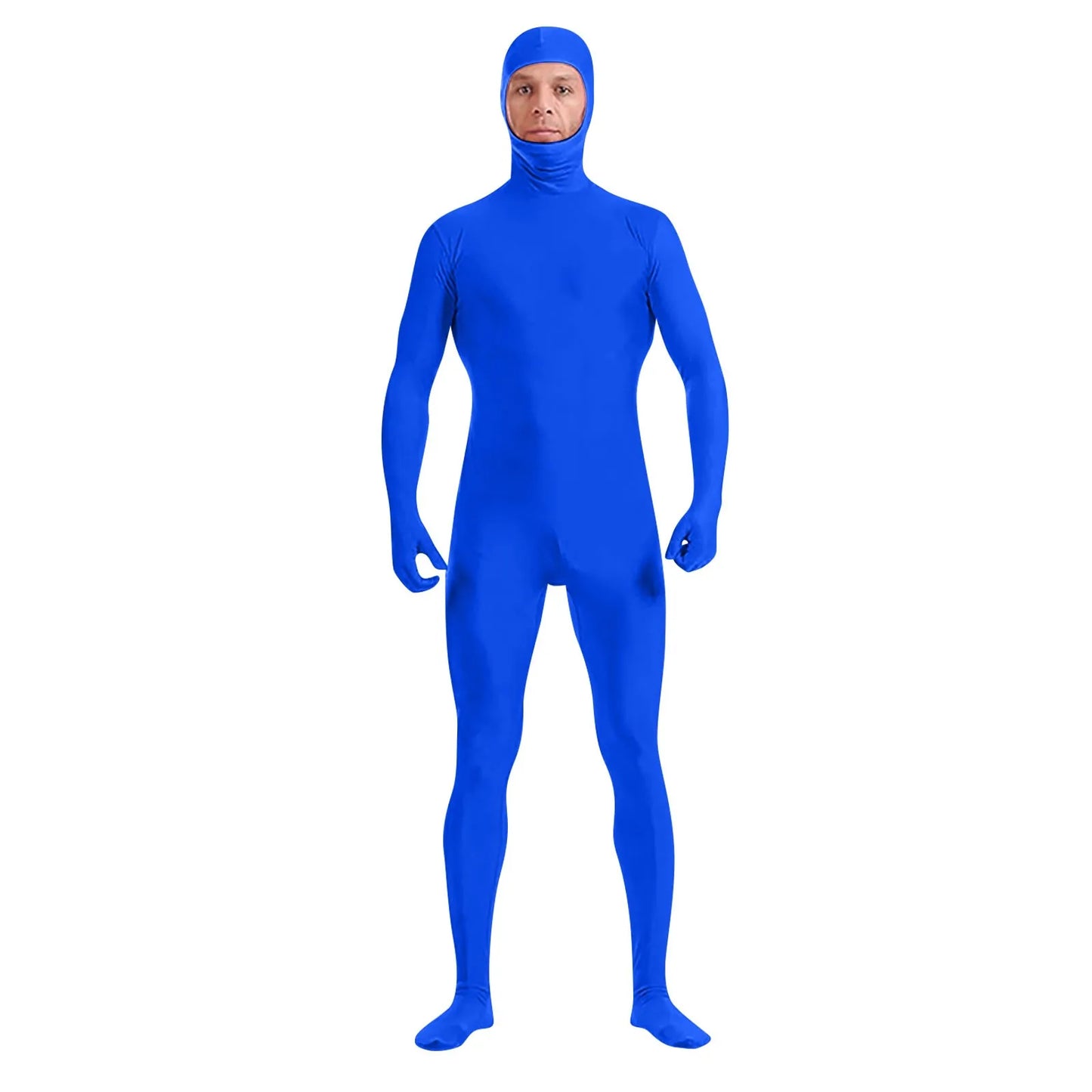 Full Body Zentai Suit for Men – Halloween Second Skin Tight Spandex Nylon Bodysuit Cosplay Costume