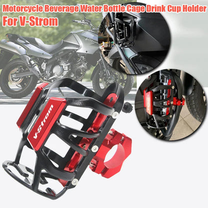 Motorcycle Drink Cup Holder for V-Strom DL 250/650/800/1000/1050XT – Water Bottle Beverage Mount Accessory for Bikes