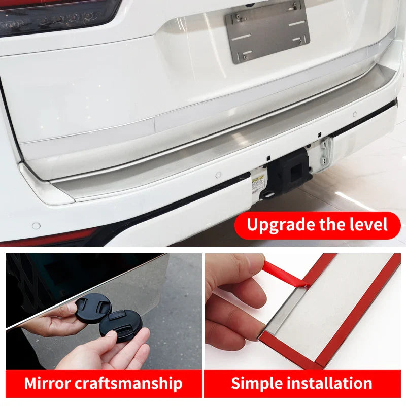 2021-2024 Toyota Land Cruiser 300 Tailgate Trim – Stainless Steel Interior Upgrade LC300 Accessories