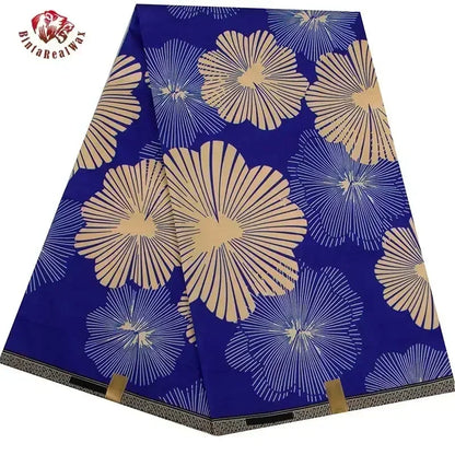 BintaRealWax Geometric Ankara Fabric - Polyester Sewing Cloth by the Yard FP6258