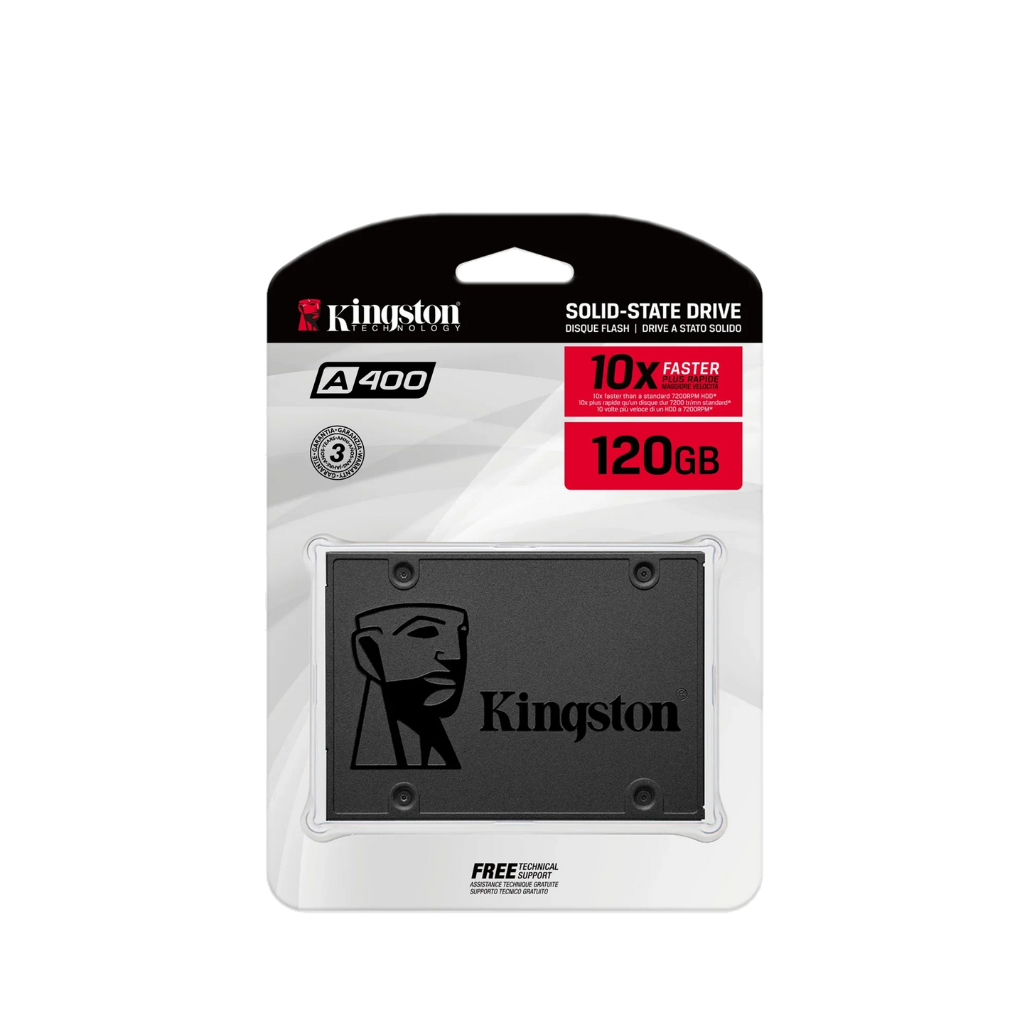 Kingston A400 SATA III 2.5" SSD – Internal Solid State Drive 120GB/240GB/480GB/960GB High-Speed Storage for Laptop & Desktop PC Upgrade