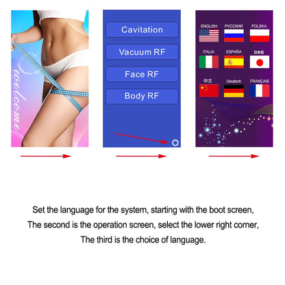 4-in-1 Facial Care Ultrasonic Cavitation Machine — 40K Lipo Slimming & Skin Lifting Device