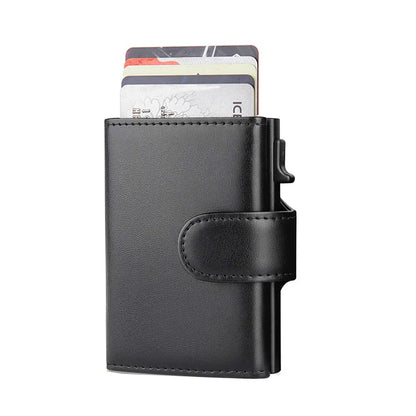 RFID Microfiber Leather Men’s Trifold Wallet – Slim Fashion Card Holder with Coin Pocket and Money Bag
