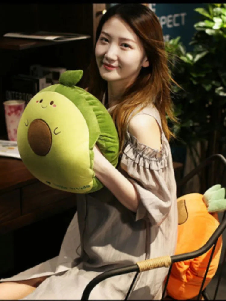 3-in-1 Stuffed Hand Warmer Bag - Cartoon Animal Pillow, Blanket, Cute Cushion Blanket - Home, Car, Travel Pillow for Children - Girl Gift