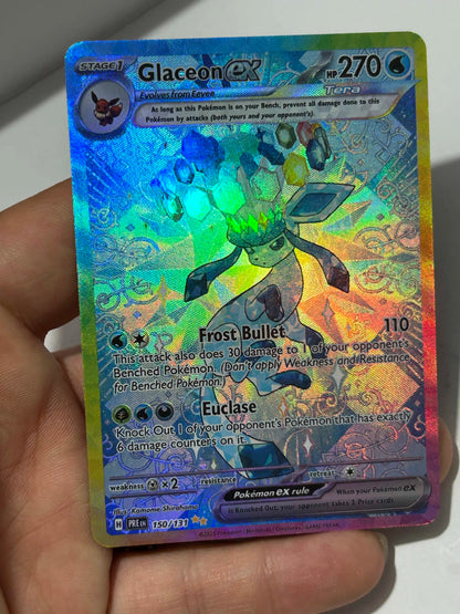 Anime Eeveelution Trading Card SV8 – Eevee, Umbreon, Sylveon, Leafeon, Vaporeon PTCG Collectible Gift
