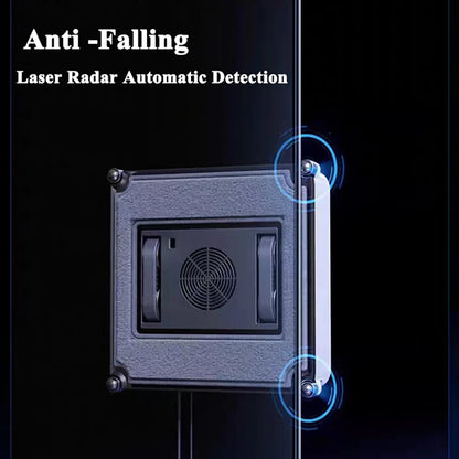 Smart Robot Window Cleaner with Sprayer | High Suction | Remote Control | Window & Wall Washing Appliance