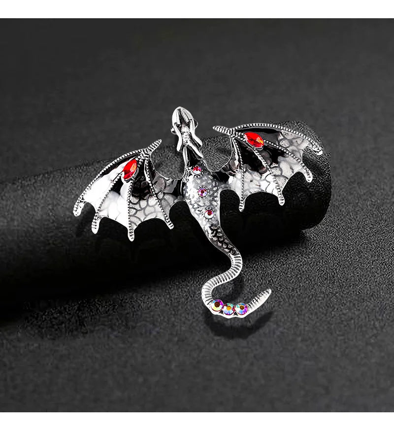 Fly Dragon Enamel Lapel Pins - Brooch for Jeans, Backpacks | Jewelry Clothing Badges | Wedding Gift & DIY Decor for Men