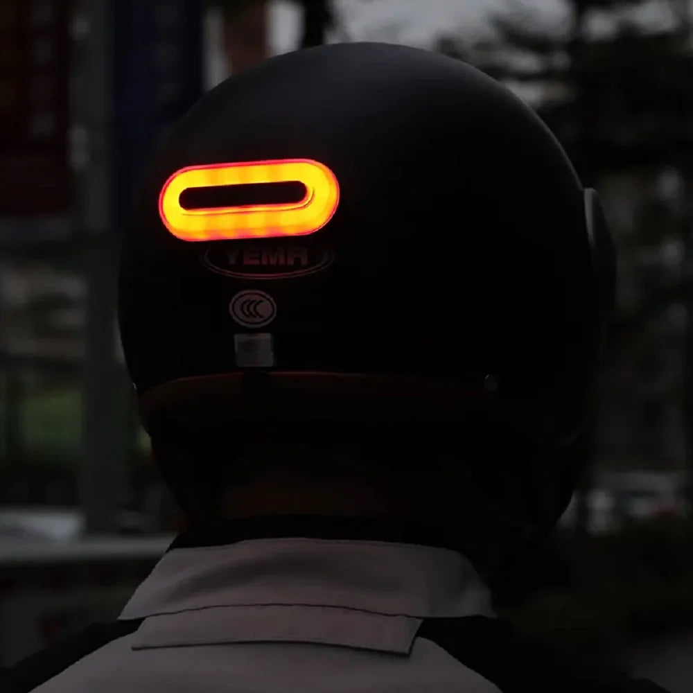 Rechargeable 16 LED Helmet Light USB Bicycle & Motorcycle Safety Taillight – Waterproof Bike Helmet Warning Lamp Accessory