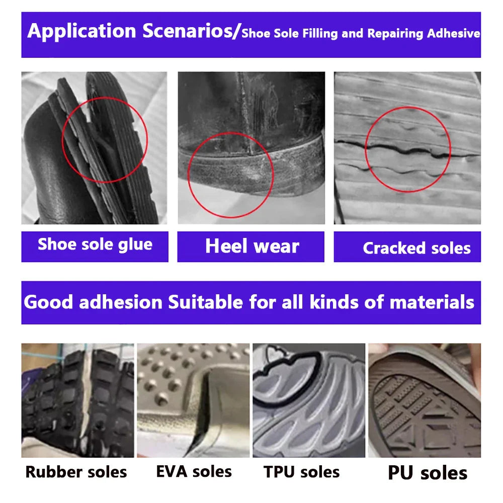 Strong Waterproof Shoe Repair Adhesive – Universal Shoe Glue for Professional Repairs