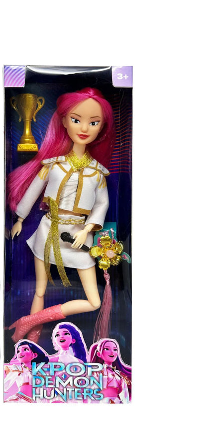 New Anime KPop Demon Hunter Doll — Rumi Mira Zoi Vinyl Mask Collectible for Girls, Birthday & Fan Club Gift