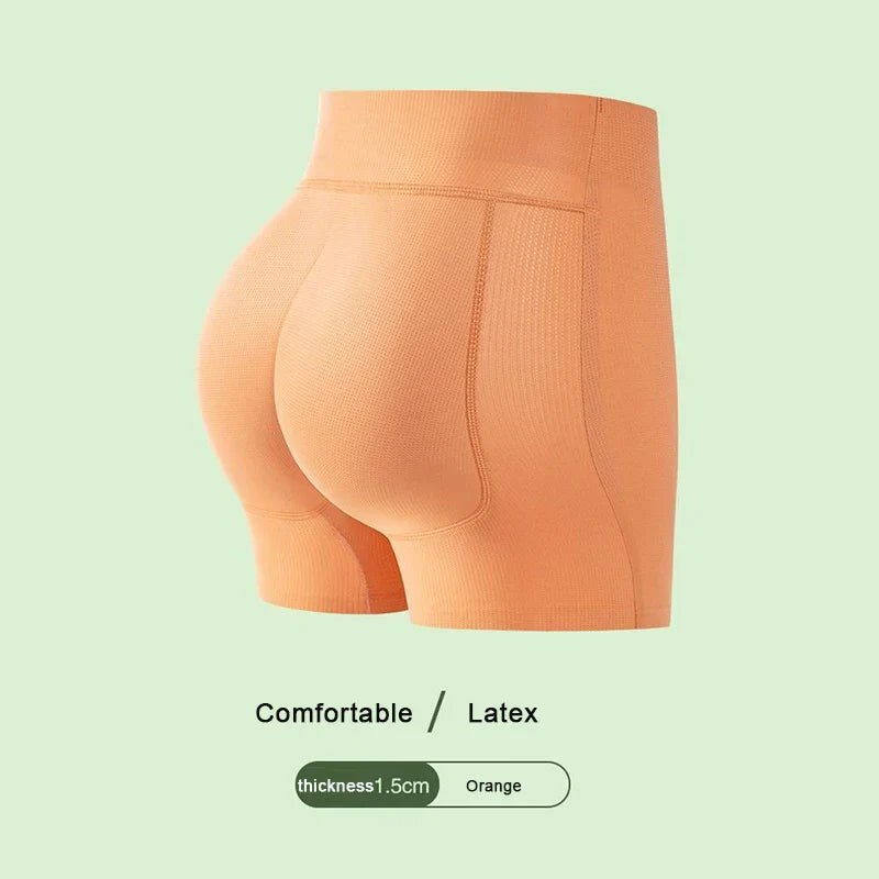 Peach Butt Natural Latex Hip Lifting Pants – Soft Fake Butt Underwear for Enhanced Curves