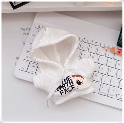 15/17cm Labubu V1 V2 Doll Clothing Set – Fashion Hoodie & Pants, Korean Idol Style DIY Accessories Toy Gift
