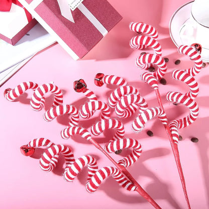 Christmas Tree Decoration Woolen Bells – Curly Pick Branch Ornaments for Xmas, Holiday & Chinese New Year