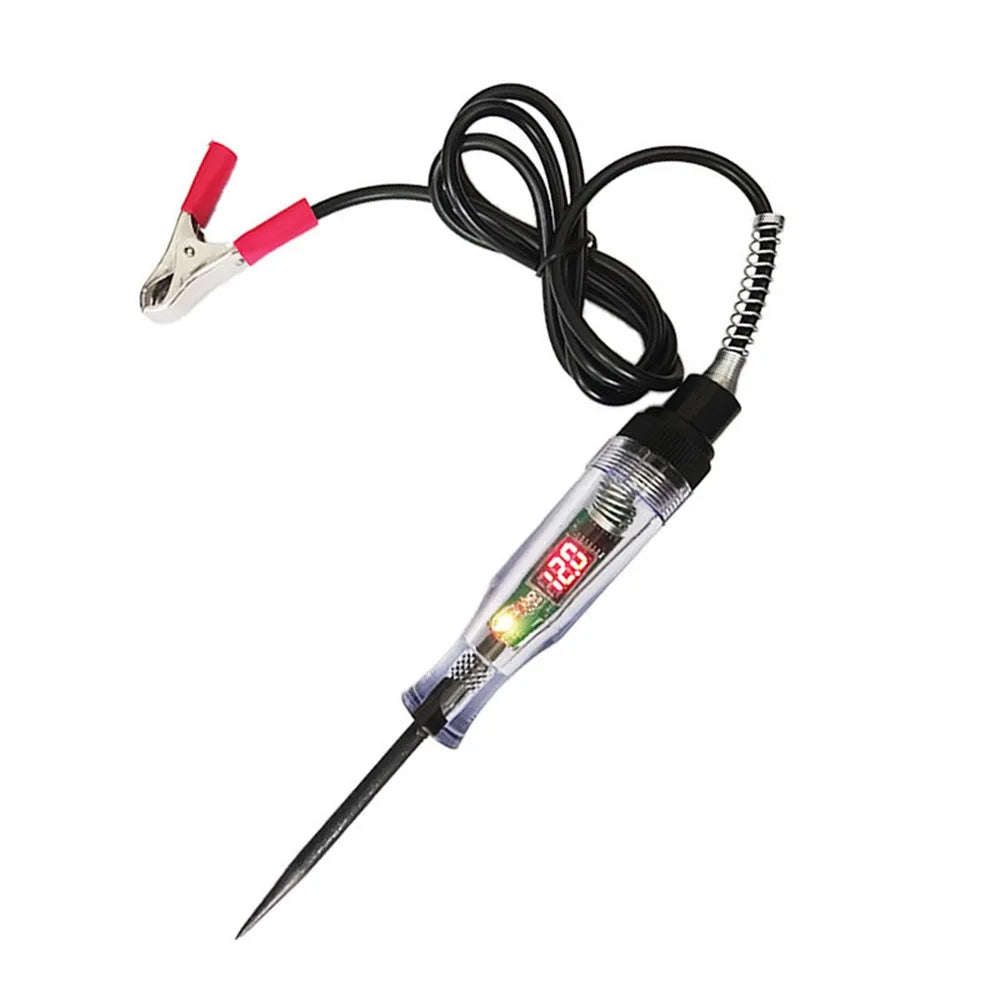 Car Truck Voltage Circuit Tester: Auto 6V-24V Diagnostic Probe Test Pen - Electric Measuring Pen Tool with Light Bulb