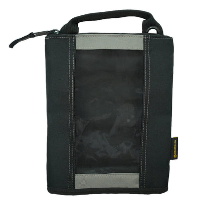 MELOTOUGH Canvas Tool Pouch | 2-Pack Zipper Bags with Mesh Window & Hanging Grommets