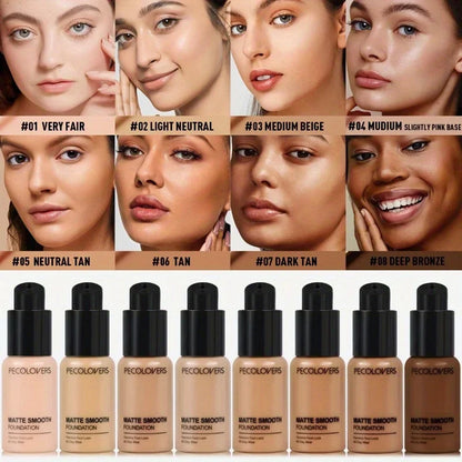 Full Coverage Concealer Foundation – Long-Lasting Waterproof Matte Finish for Natural Flawless Daily Makeup