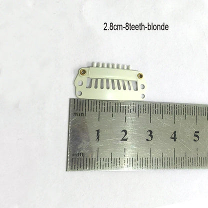 50Pcs Wig Clips Snap Clips - 2.3cm-3.6cm Black & Brown Hair Extension Weft Clips for Wig Styling & Hair Tools