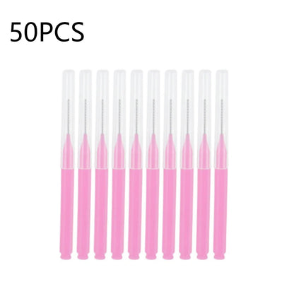 10/20/50PCS Mini Eyebrow & Lash Brushes – Disposable Bendable Brow Perm & Micro Eyelash Applicator Tools