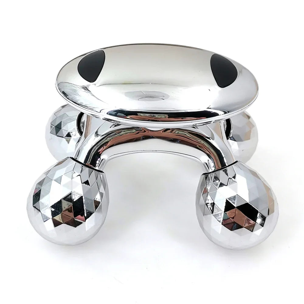 4D Solar Microcurrent Roller Massager — Face Lifting, Tightening & Body Slimming Anti-Cellulite Beauty Device