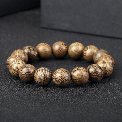 Natural Wooden Beads Bracelet – Tibetan Buddha Rosary Handmade – Yoga, Meditation, Prayer Beaded Jewelry for Men and Women – Perfect Gifts