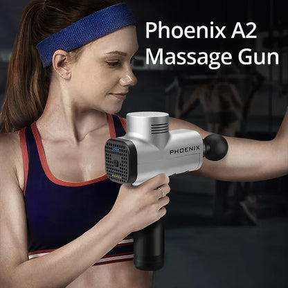 Phoenix A2 Deep Tissue Massage Gun — Muscle Relaxation & Pain Relief Therapy for Back, Legs & Feet