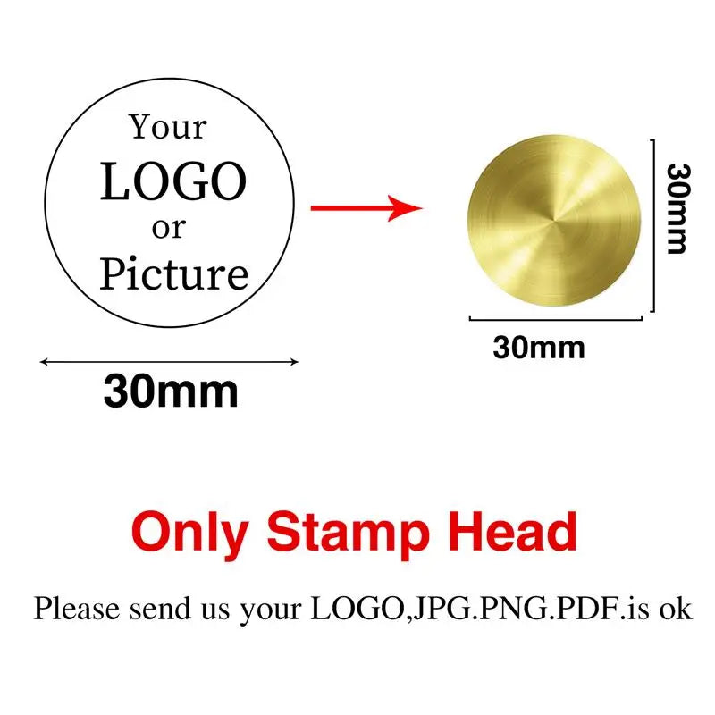 Custom Logo Wax Seal Stamp – Personalized Metal Stamps for Invitations, Gifts & Branding