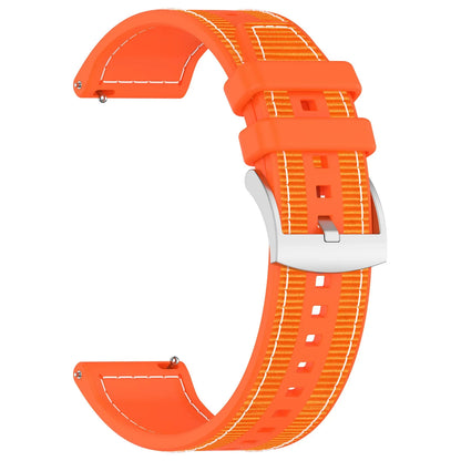 22mm Silicone & Nylon Composite Watch Band for NORTH EDGE APACHE-46 Smartwatch – Sport Replacement Bracelet Strap Correa