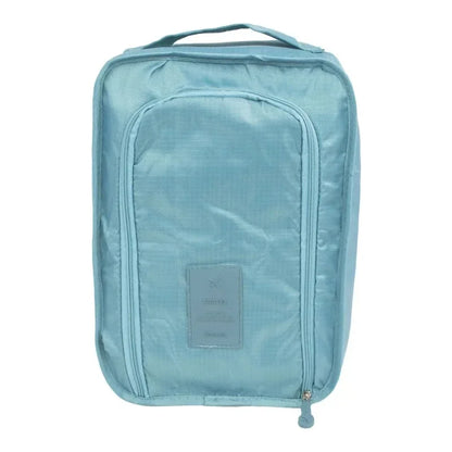 Breathable Sneaker Travel Bag - Waterproof Foldable Shoe Organizer with Separate Pocket for Home and Travel Storage