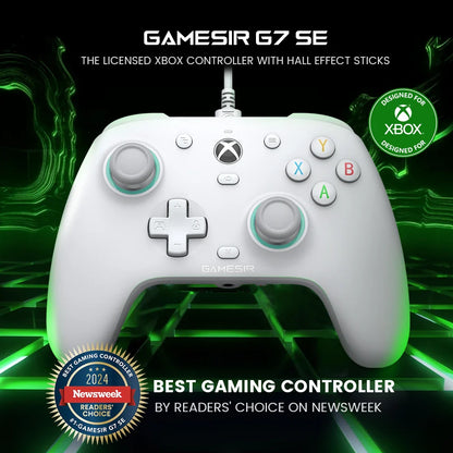 GameSir G7 SE Wired Xbox Controller - Gamepad for Xbox Series X, Series S, Xbox One with Hall Effect Joystick