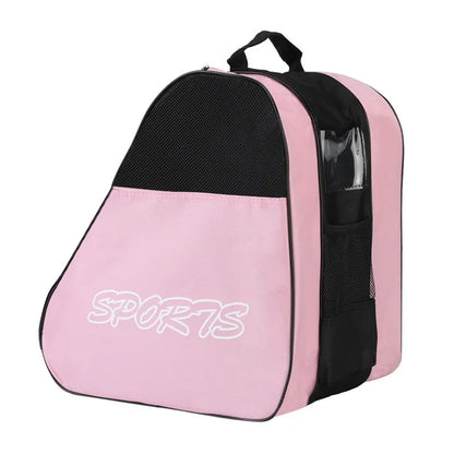 Portable Roller Skates Bag – Large Capacity Breathable Storage for Kids’ Inline & Ice Skates