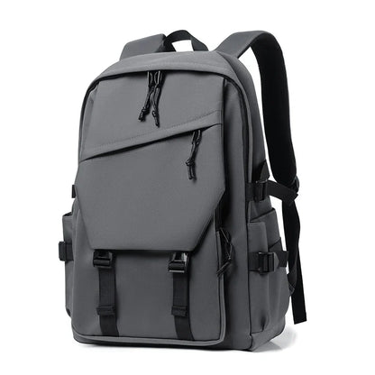 15 Inch Polyester Waterproof Men’s Backpack – Simple, Fashionable Student & Couple Computer Bag