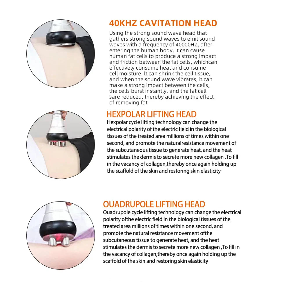 Missheart 6-in-1 KIM-8 40K Cavitation Machine – Professional Beauty Equipment with Fast Shipping