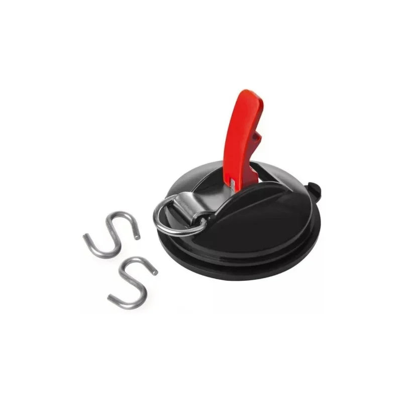 Outdoor Car Mount Luggage Tarps Tents - Secure with Universal Securing Hook, Suction Cup Anchor, Heavy Duty Tie Down (1/2/4pcs)
