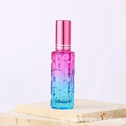 10ml Square Glass Perfume Bottle – Colorful Mini Refillable Spray Vial for Fragrance & Cosmetic Packaging