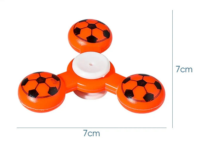 10pcs Sports-Themed Finger Gyro Toys – Football Stress Relievers for Kids Birthday, School Rewards & Pinata Favors