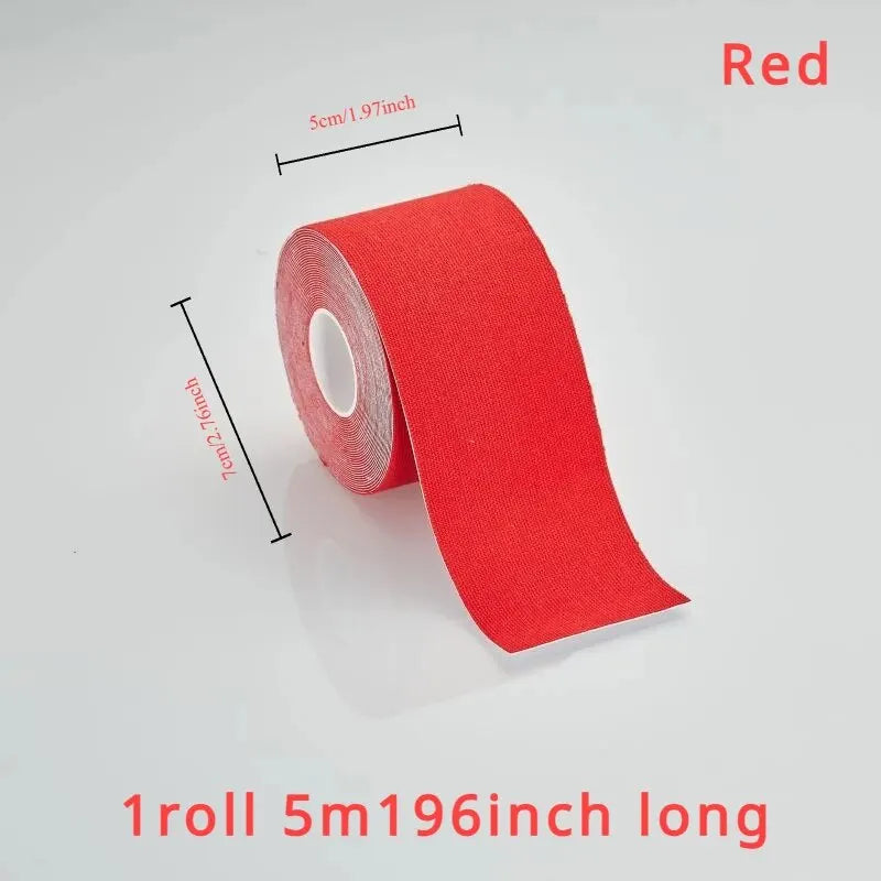 Sports Tape Muscle Patch - 5cm x 5m Lift Chest Tape, Anti-Sagging Knee & Elbow Stretch Fitness Brace