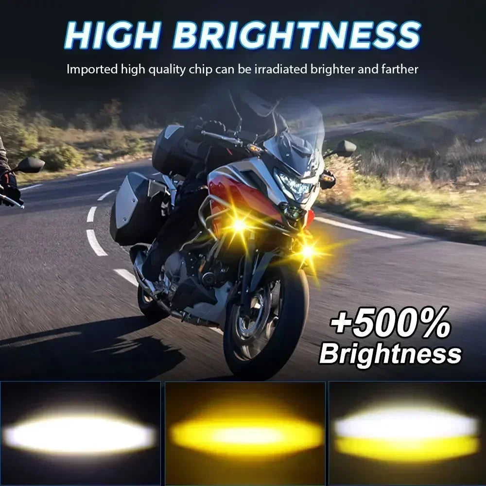 200W LED Motorcycle Spotlight – Fog & Auxiliary Headlights for Off-Road, UTV, Truck, 12V/24V