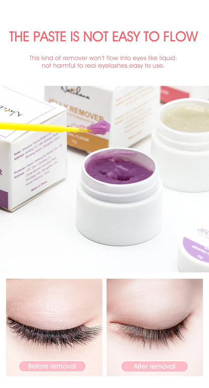 NATUHANA Eyelash Extension Jelly Remover – Fast, Safe, Non-Irritating Gel Glue Remover for Makeup