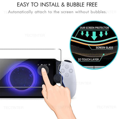 2-Pack Tempered Glass Screen Protector — Anti-Scratch Protective Film for Sony PlayStation PS5 Portal Handheld