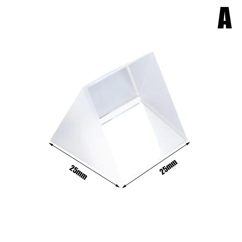 Triangular Prism Crystal – Rainbow Light Refraction Physics Experiment Toy for Kids & Photography