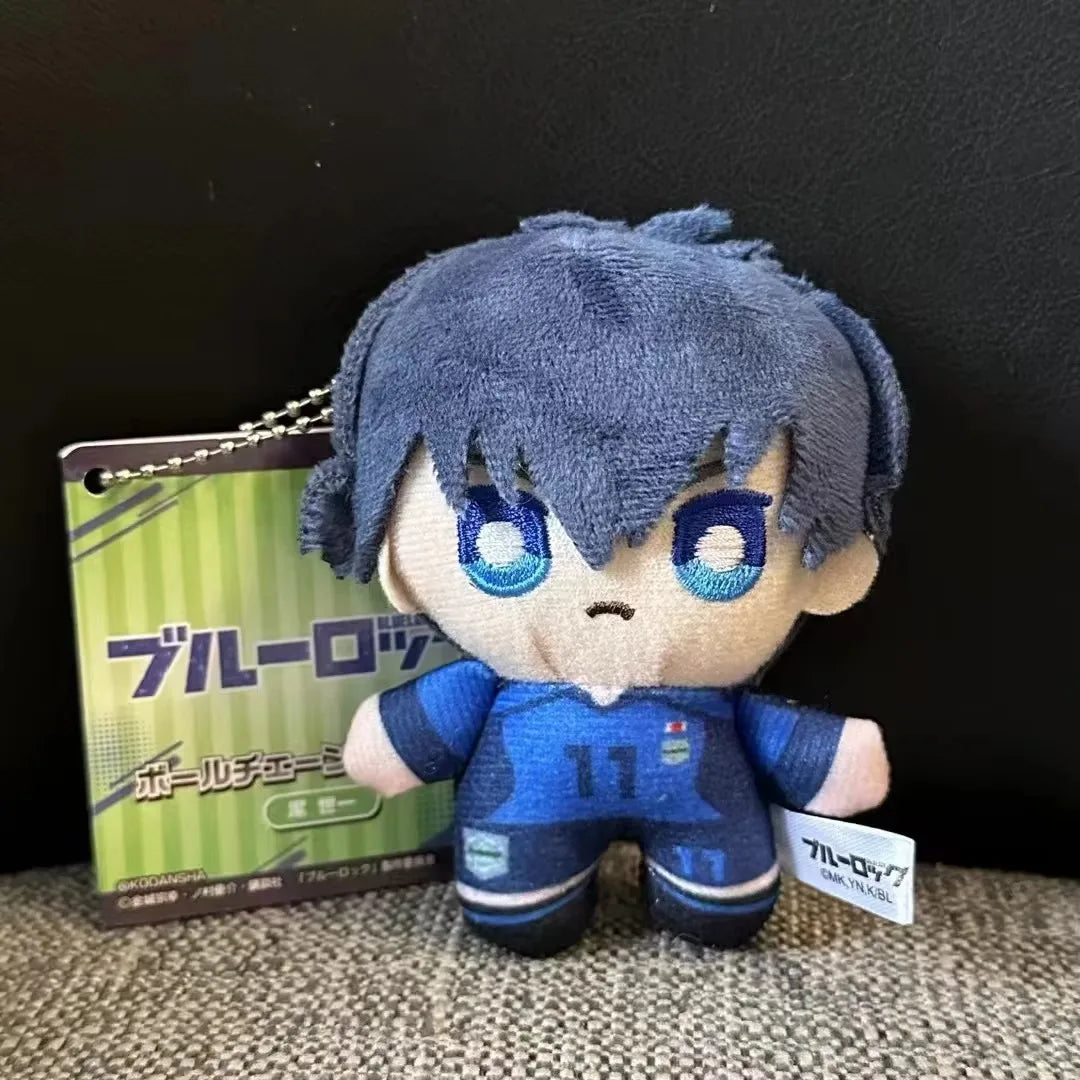 Mini Blue Lock Nagi Plush Keychain – Cute Anime Backpack Charm & Stuffed Doll Gift