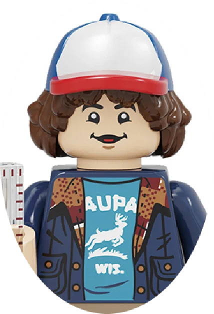 The Terrible Movie Upside-Down Model Building Block Set – Dustin, Mike, Lucas & Eleven Action Figures Toy for Kids