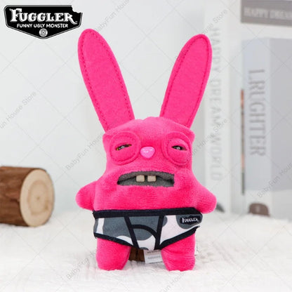 Original Fuggler Ugly Teeth Plush Keychain – Wide-Eyed Monster, Alien & Rabbit Peluche Pendant Toy