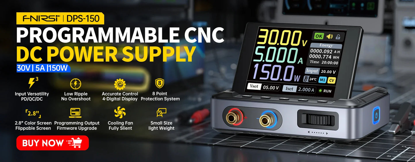 FNIRSI LCR-ST1 Mini Smart Tweezer | LCR SMD ESR Tester for Resistance, Capacitance, Inductance, Continuity & Diode Testing