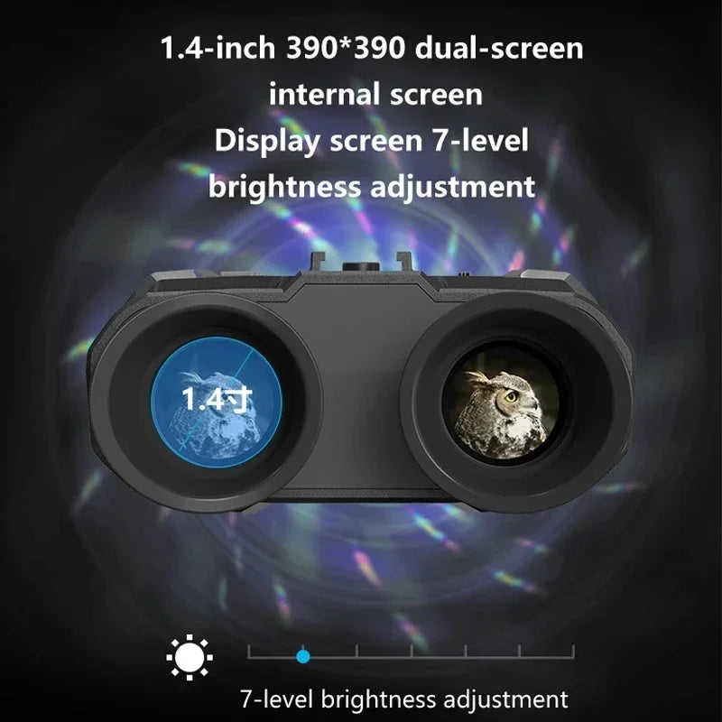 1080P HD Night Vision Binocular Goggles – Head Mount Outdoor Telescope for Hunting & Camping