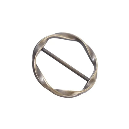 Scarf Buckle & Ring – Shawl, T-Shirt, Waist Clip Brooch, Silk Clasp Fashion Jewelry Accessory