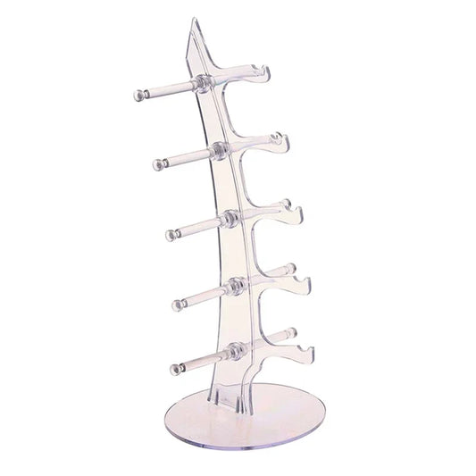 Sunglasses Display Holder – 5-Layer Clear Stand for Counters and Packaging