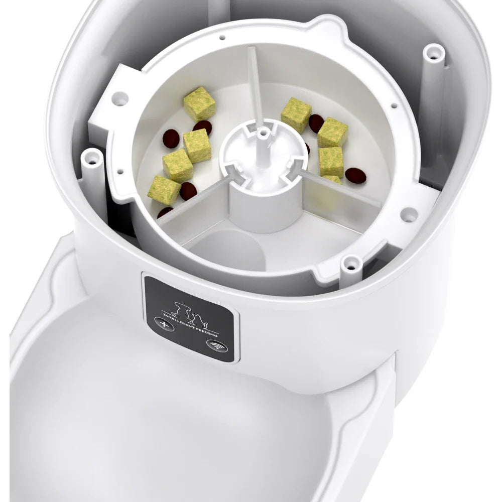 4L WiFi Smart Pet Feeder – Automatic Cat & Dog Food Dispenser (No 5V 1A Plug)