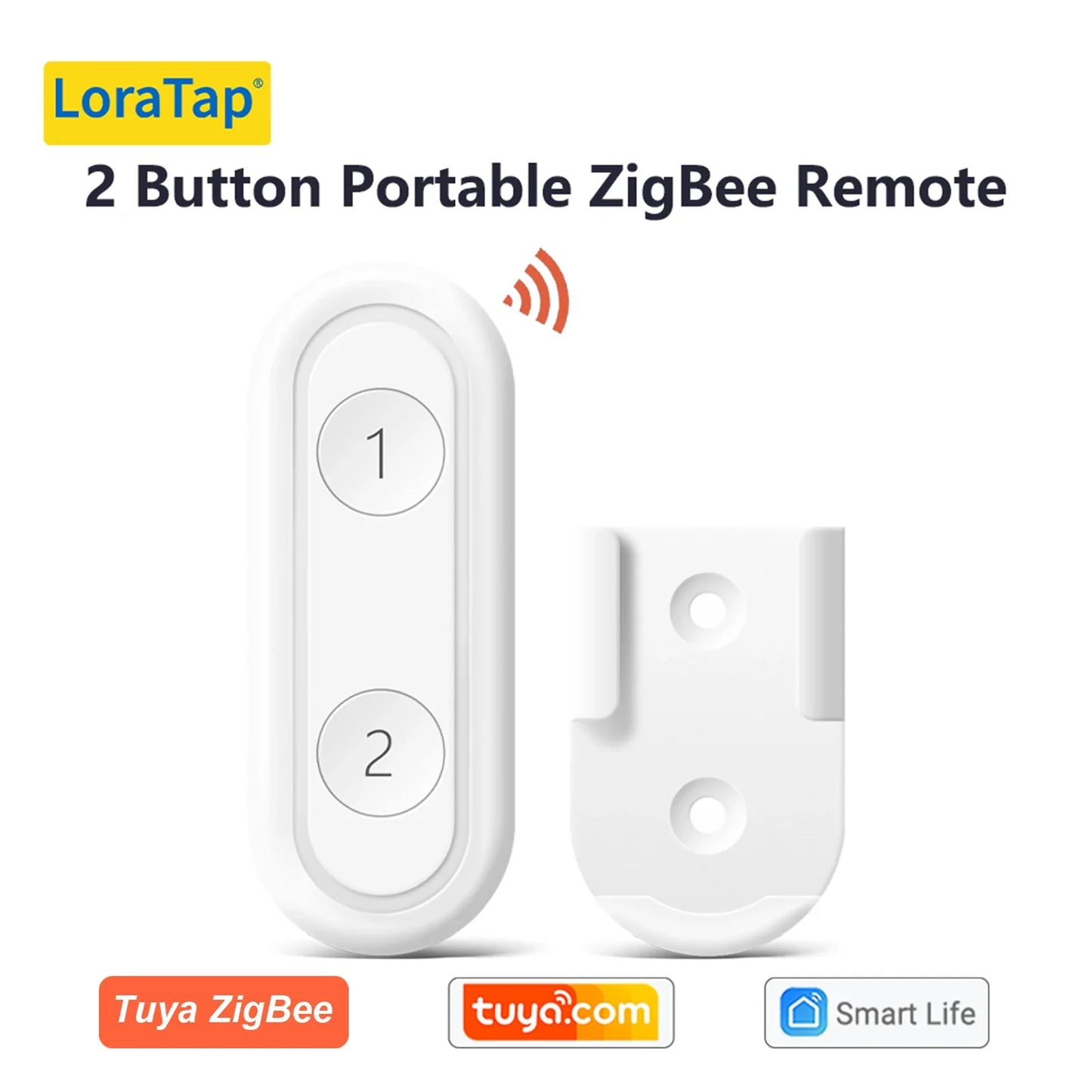 LoraTap ZigBee 3.0 Wireless Push Button Remote Controller – Smart Scene Automation Switch for Tuya Smart Life App (EU/US Compatible, 13 Types)
