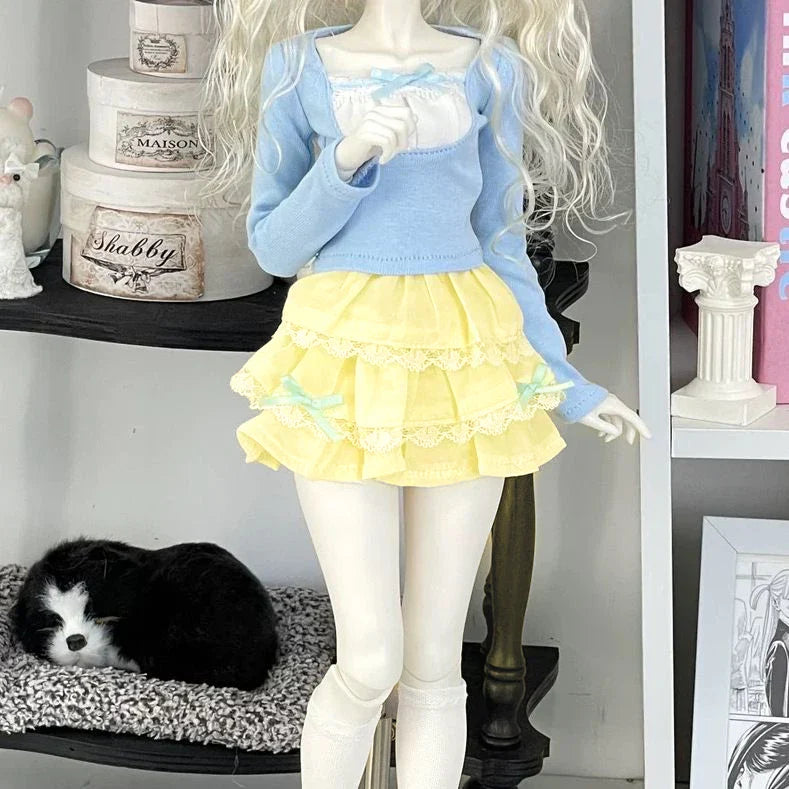 BJD Doll Girl Retro Palace Style Dress & Skirt – 1/6 1/4 1/3 Size Outfit Promotion